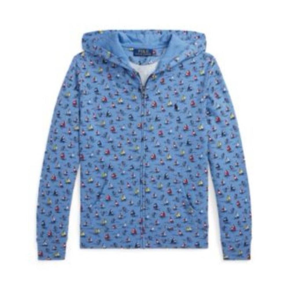 Polo Ralph Lauren
Big Boys Sailboat-Print Spa Terry Full-Zip Hoodie